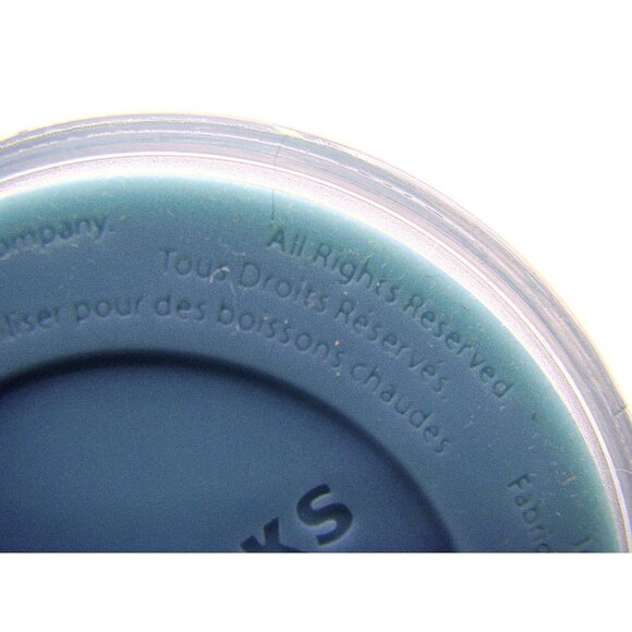 Starbucks Coffee Double Wall Cold Tumbler 16 Oz Teal Blue Dome Lid Clear Straw - Picture 11 of 12